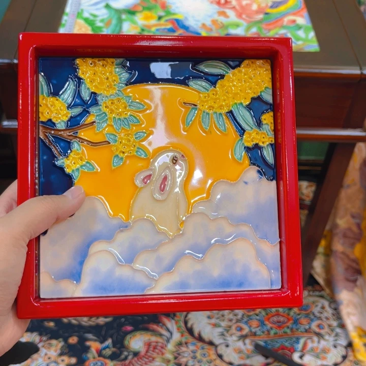 一体款瓷板画艺术作品