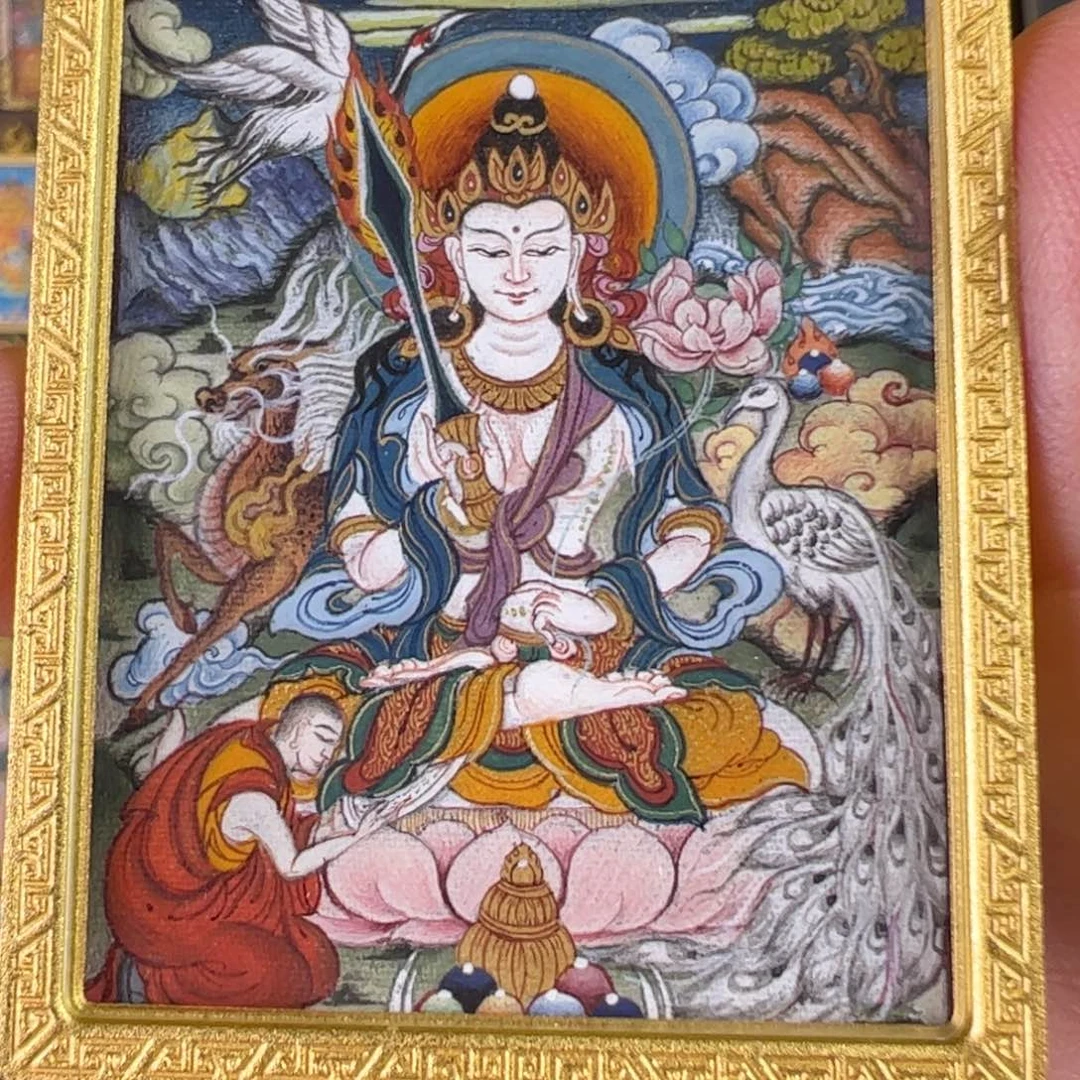 洛***y吊坠虚空藏唐卡绘画作品