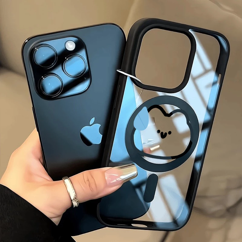 BANCA流汗猫咪适用苹果16/15promax磁吸手机壳iPhone14/13/12套11