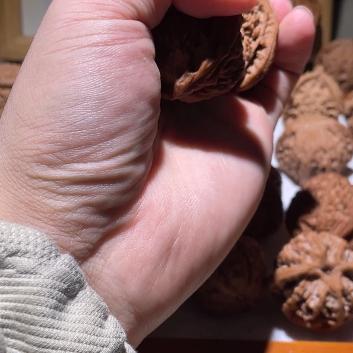 王***福文玩核桃把件38全品南疆石