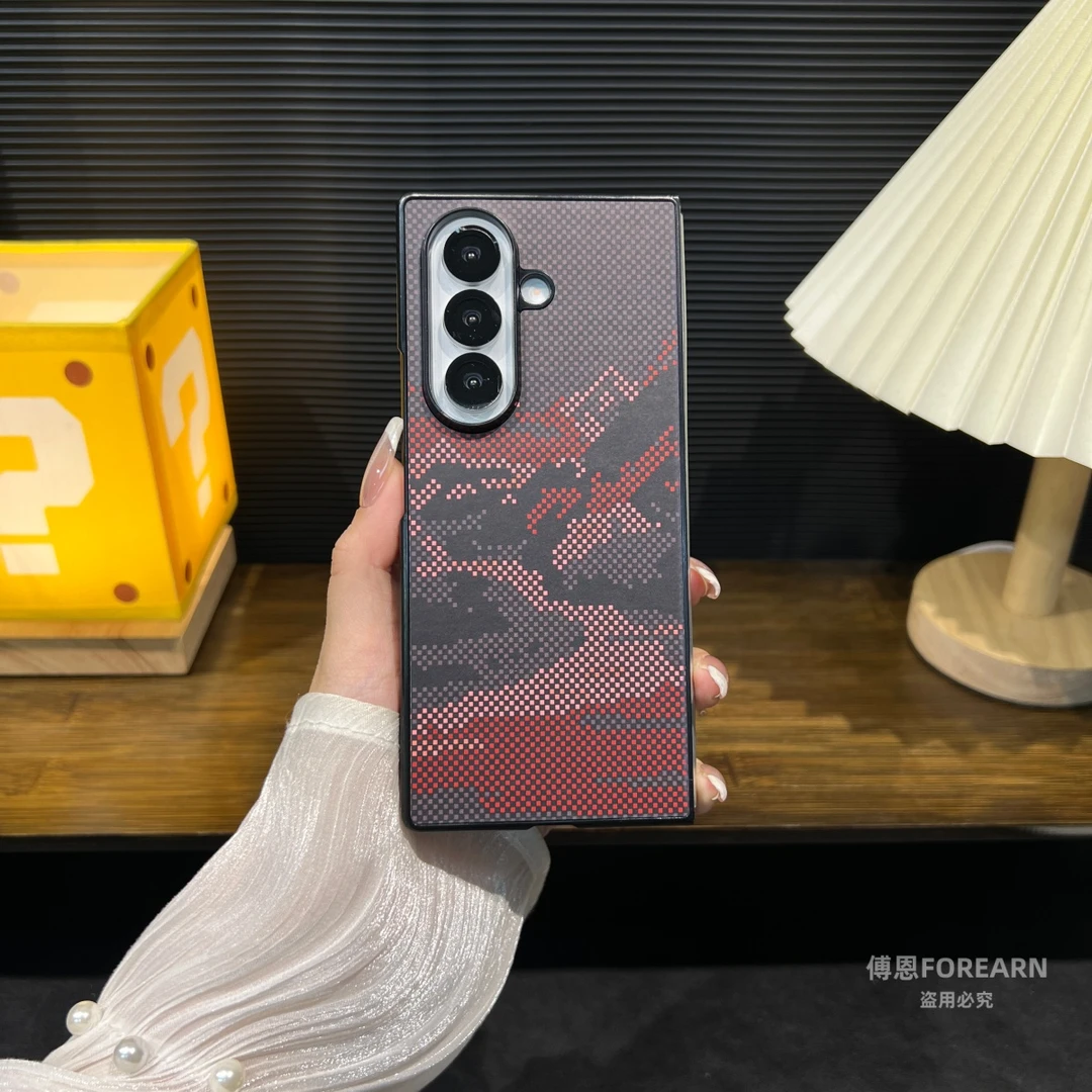 适用于三星Z Fold7手机壳fold7折叠屏全包防摔保护套凯夫拉纹男女