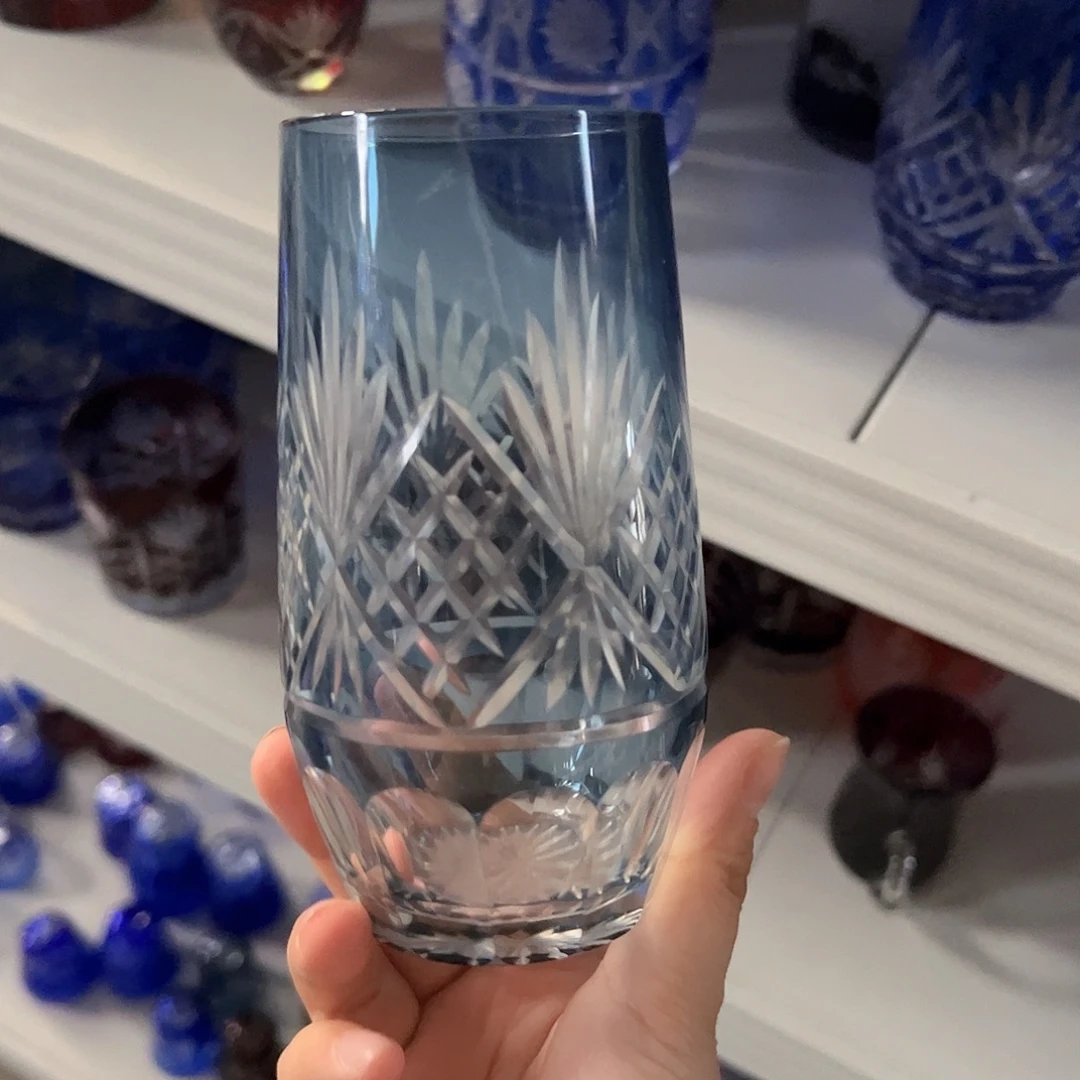 水晶玻璃高脚款微瑕一个