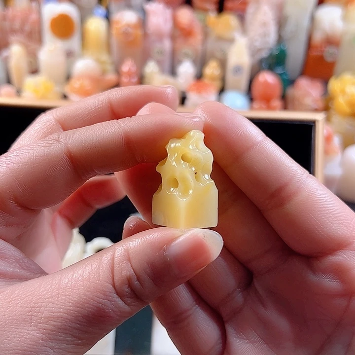 老挝石印石1.4厘米，包刻