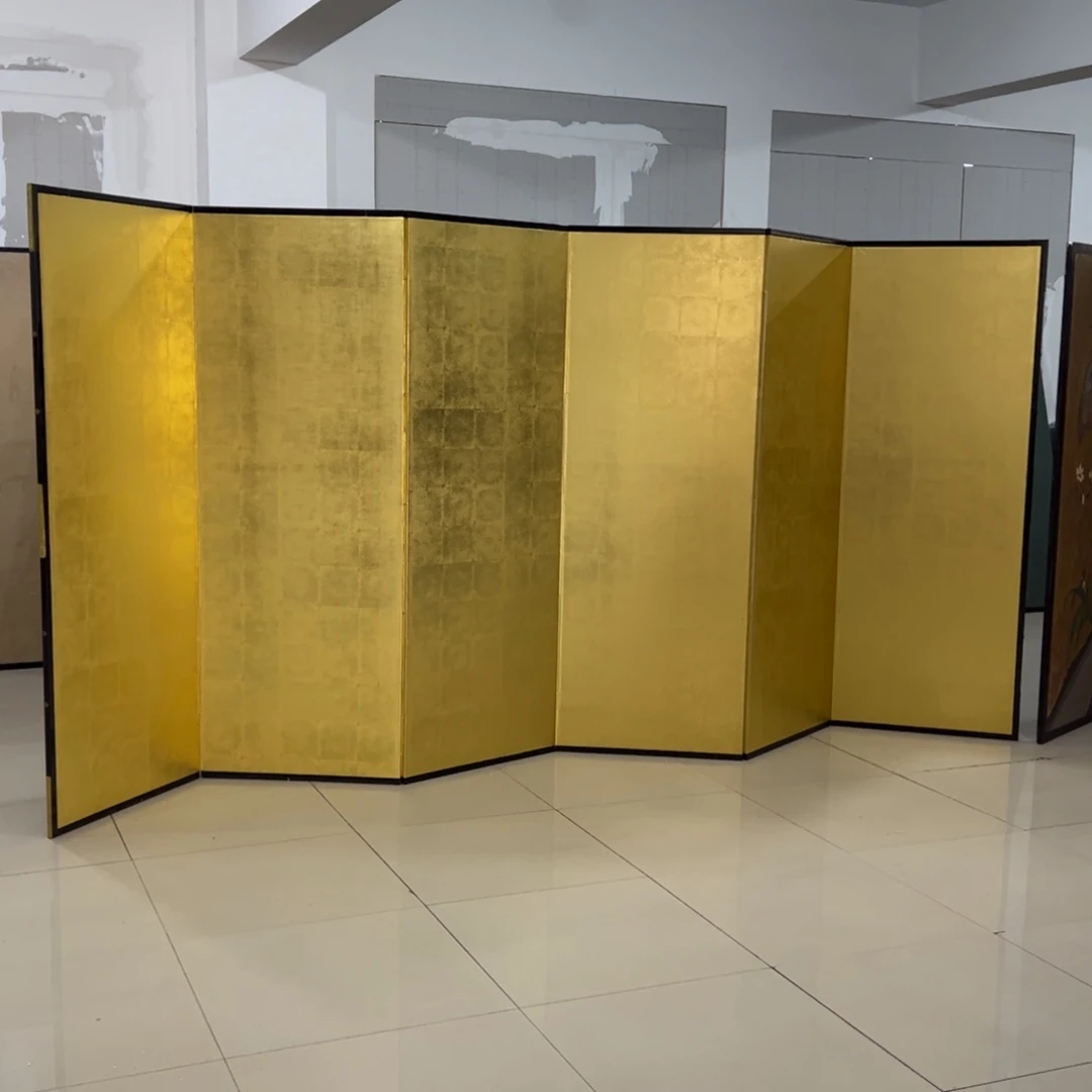 绘画屏风框画茶空间设计