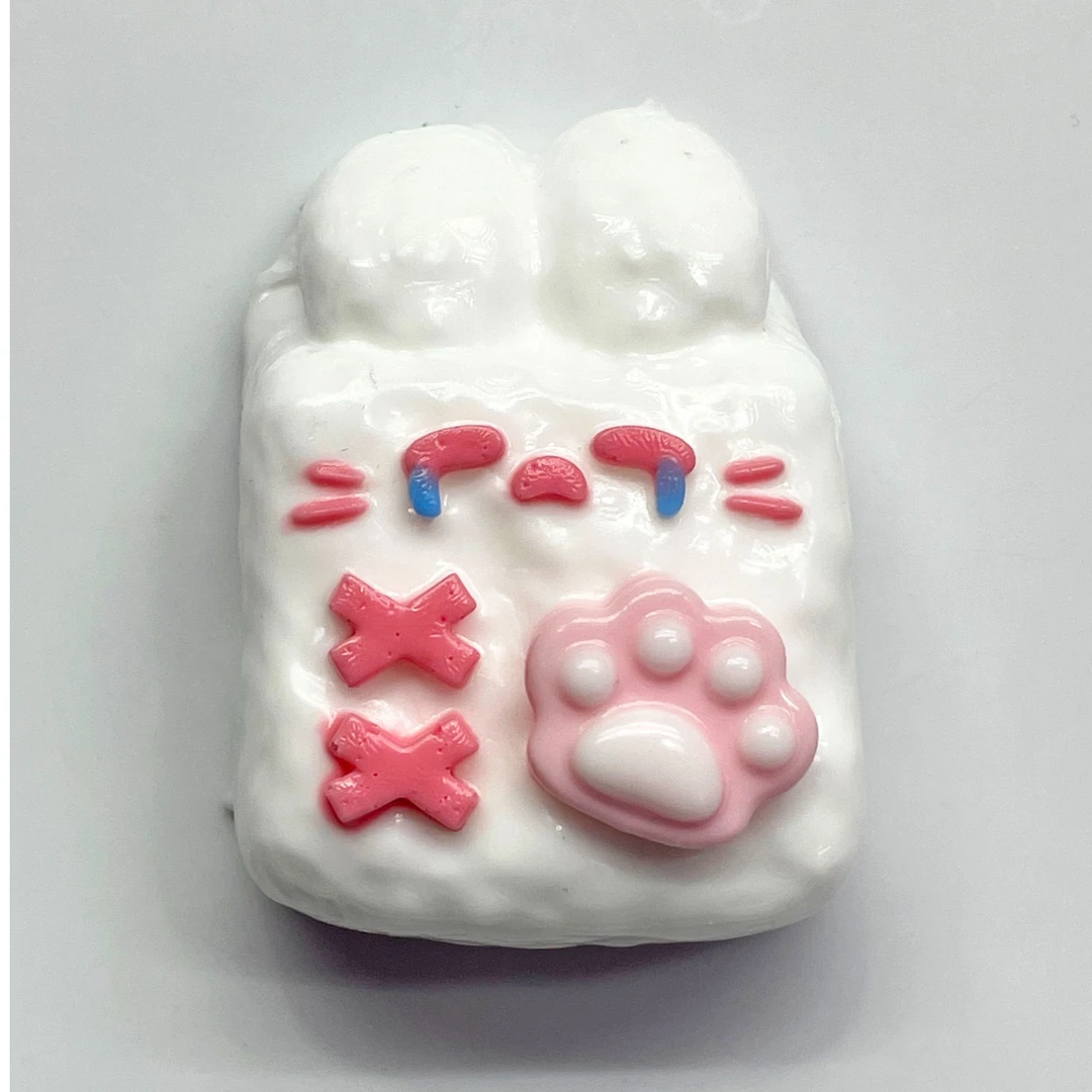 手工解压捏捏哭泣兔子年糕-食品级硅胶（默认微瑕）