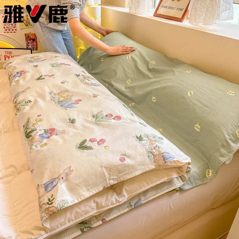 雅鹿全棉酒店隔脏睡袋纯棉单人旅行睡袋床单被罩旅行出差便携式