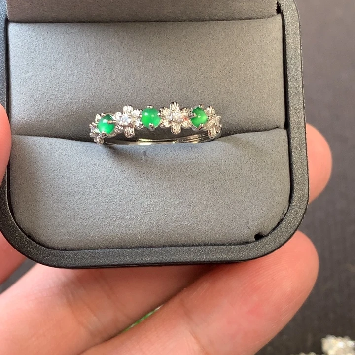 翡翠未镶嵌戒指天然翡翠