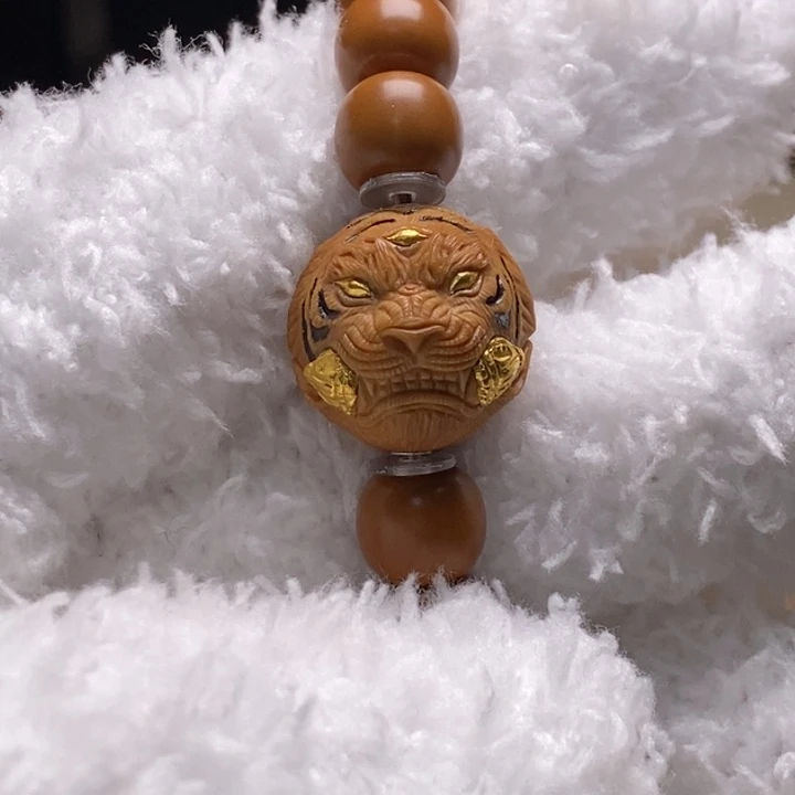 核桃猴头单颗镶嵌山君