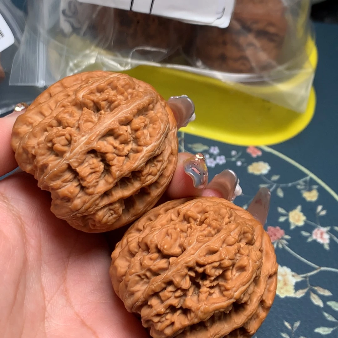 旧***单文玩核桃把件45-21892-8