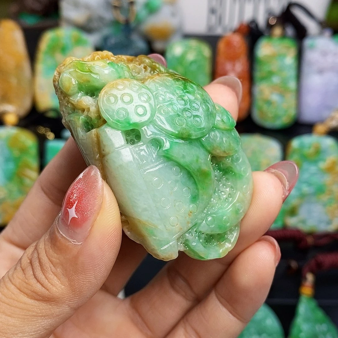 定制翡翠未镶嵌翡翠A货一物一证放漏价