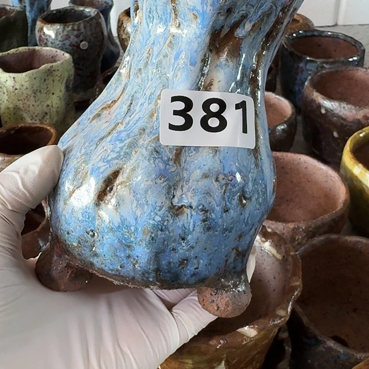 内口7高14.5粗陶手工花盆