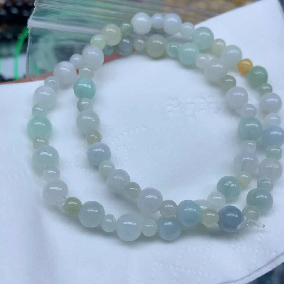 翡翠未镶嵌颈饰手串