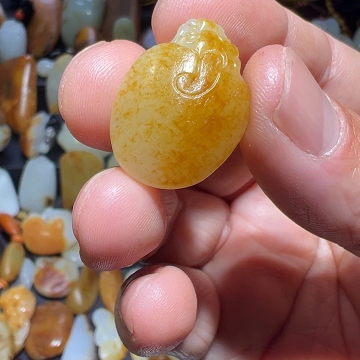 和田玉吊坠(不含链)未镶嵌