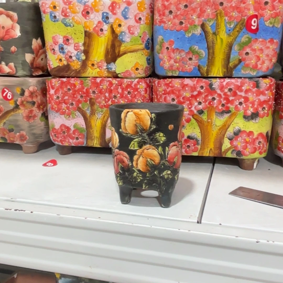 景德镇手绘花盆陶瓷6/9