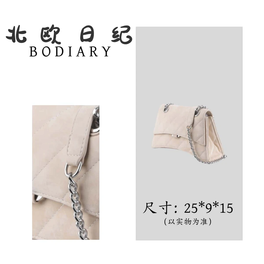 【北欧日纪】S9232-潮流时尚女士百搭轻奢腋下斜跨包