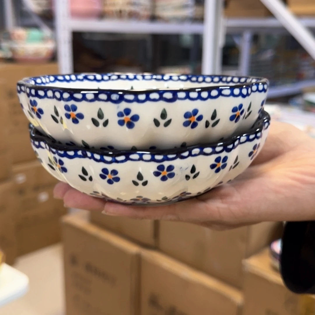 陶瓷5.7英寸深盘两只看图