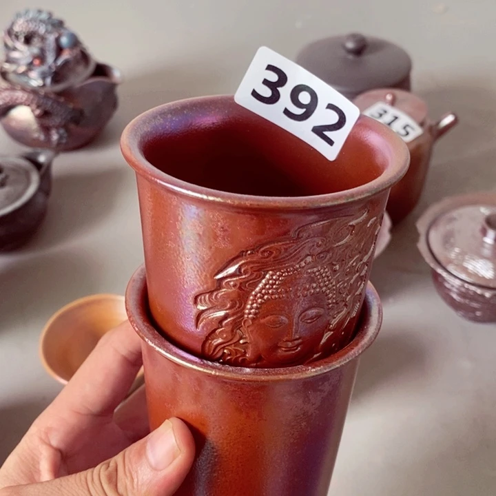 柴烧茶具陶瓷杯子
