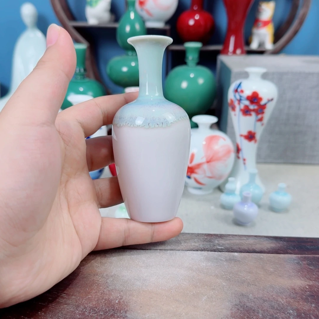 陶瓷手工小花器摆件