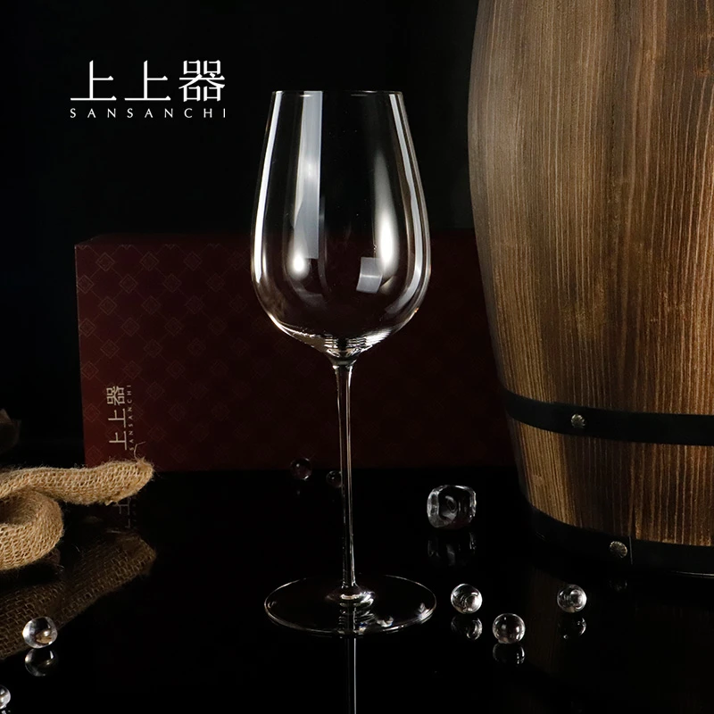上上器sansanchi郁金香小号红酒杯水晶杯轻奢高端定制纯手工零铅