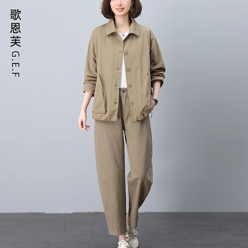 休闲套装女2025年新款开春穿搭一整套洋气减龄搭配时尚妈妈两件套