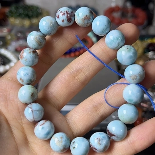 针钠钙石（海纹石）手链未镶嵌矿坑