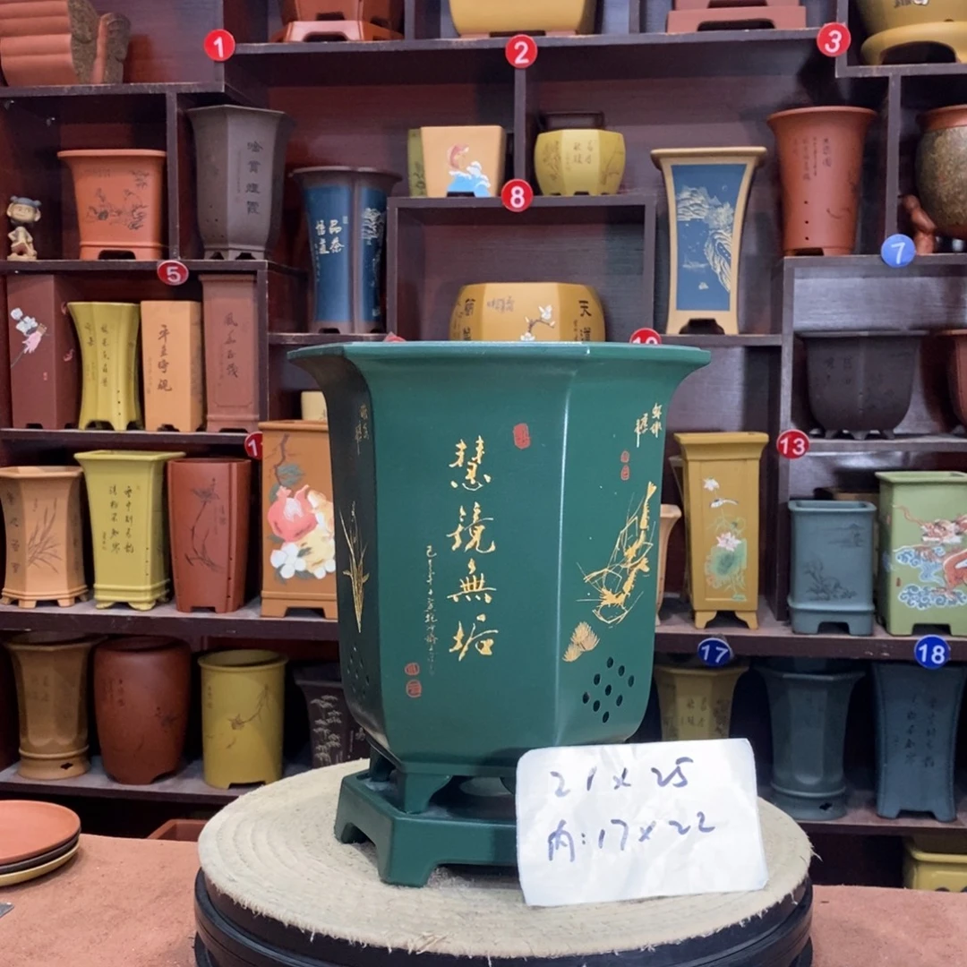 紫砂艺术紫砂花盆