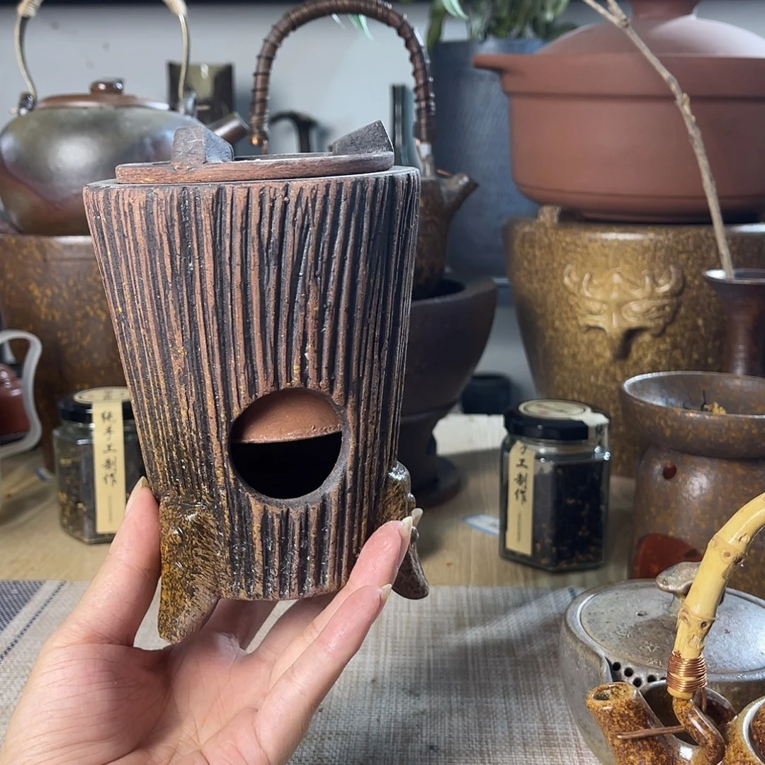 壶紫砂粗陶实用炭炉