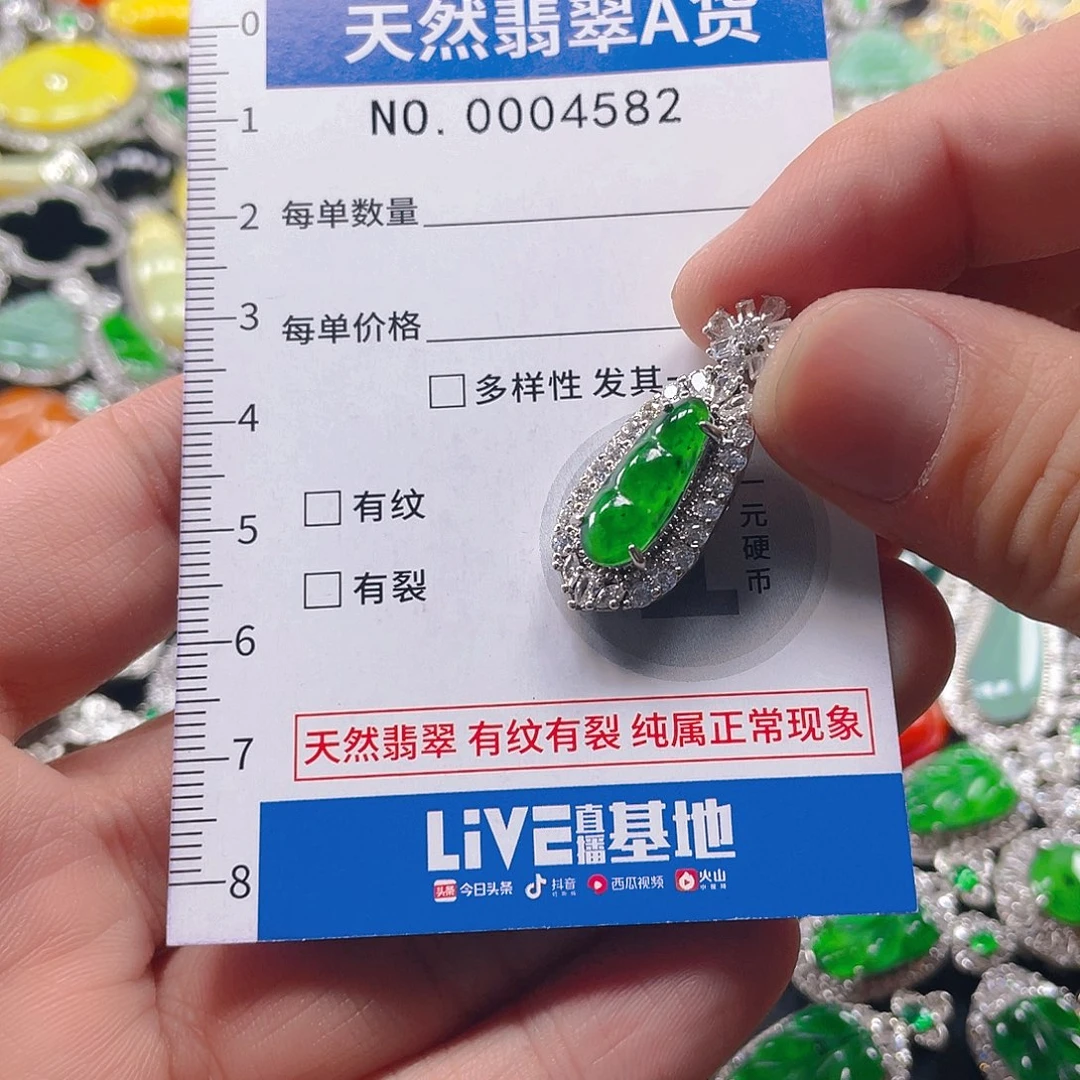 翡翠未镶嵌吊坠(不含链)