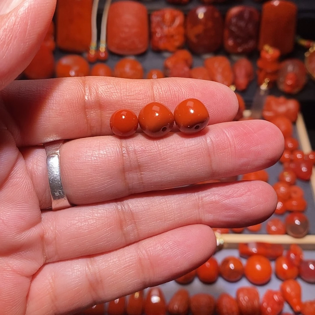 胡***猫南红玛瑙未镶嵌配饰珠