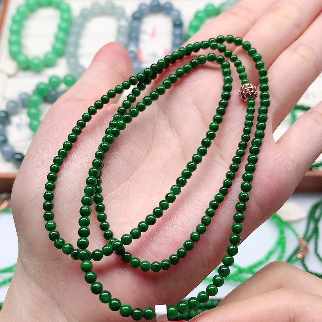 颈饰未镶嵌翡翠项链