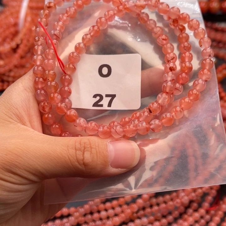 南红玛瑙未镶嵌多样性发货默认微瑕6mm
