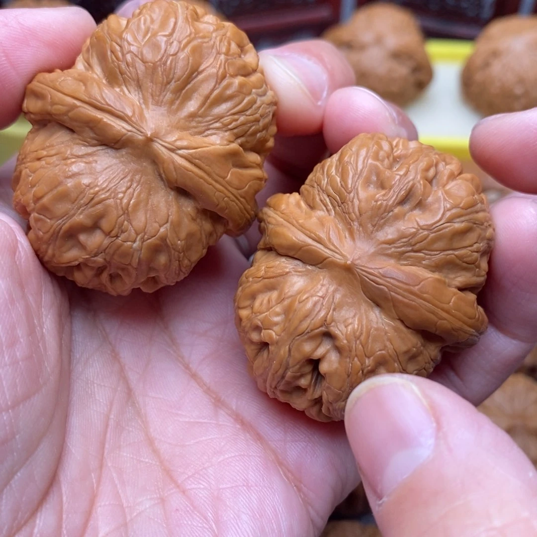 文玩核桃把件毕业元宝45尺