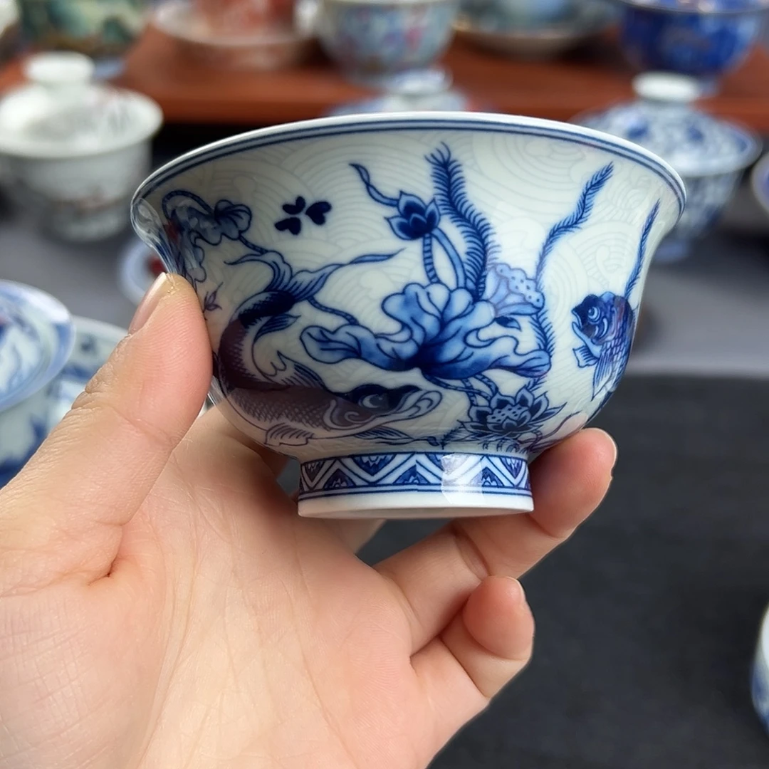 鱼藻纹主人杯100cc