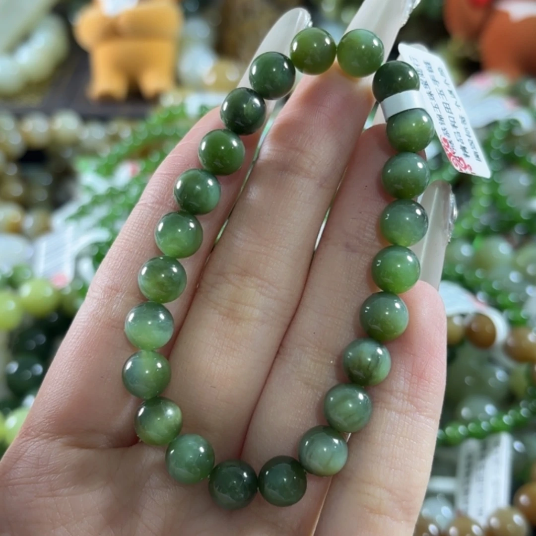 和田玉未镶嵌手链222