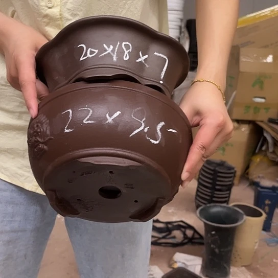 紫砂花盆紫砂花盆