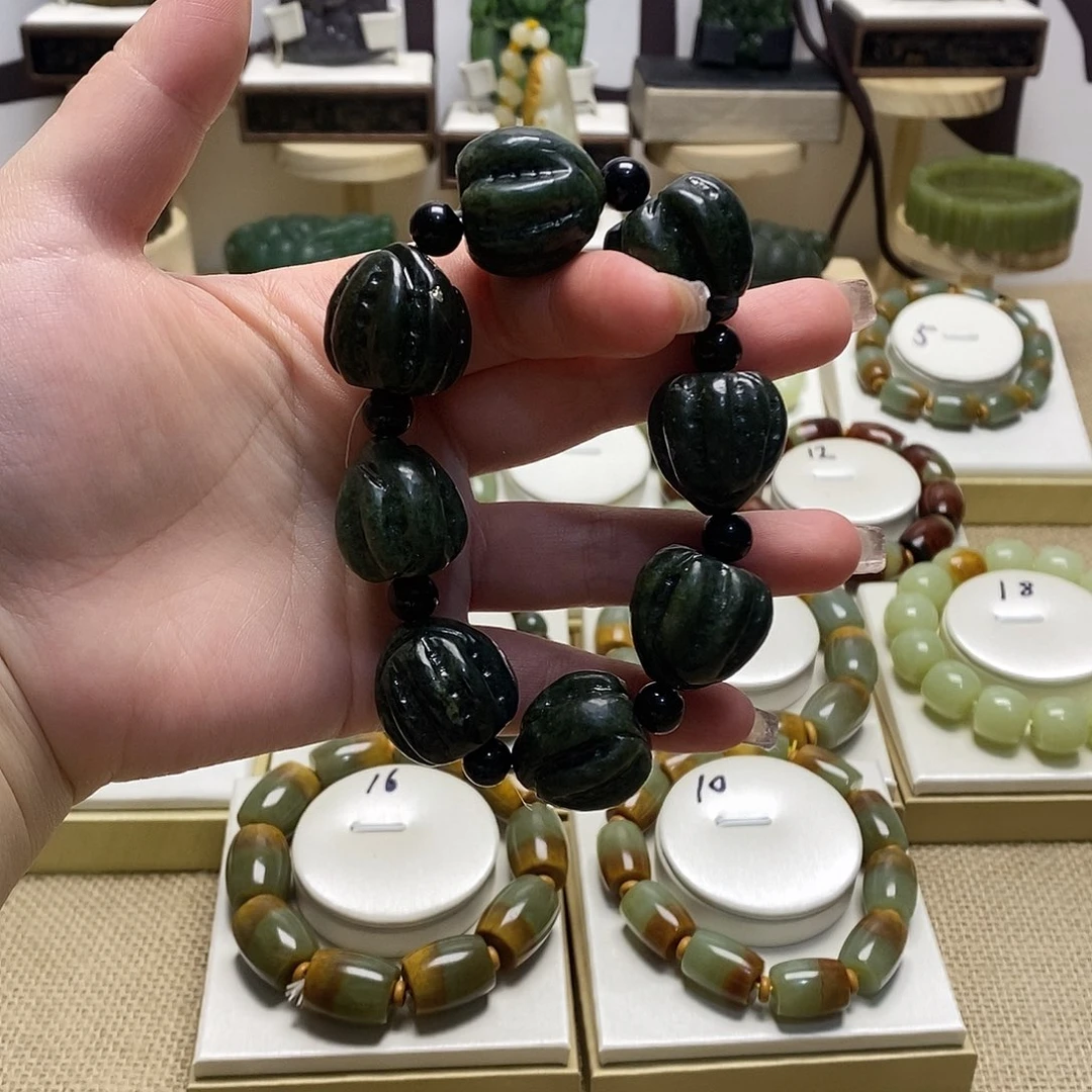 和田玉手串未镶嵌多样性随机发一