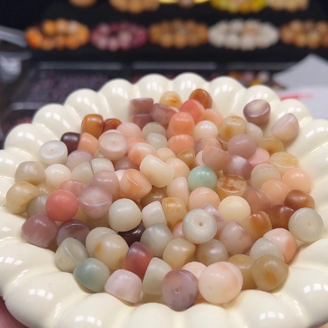 菩提根/象牙果手串108颗碗珠非料