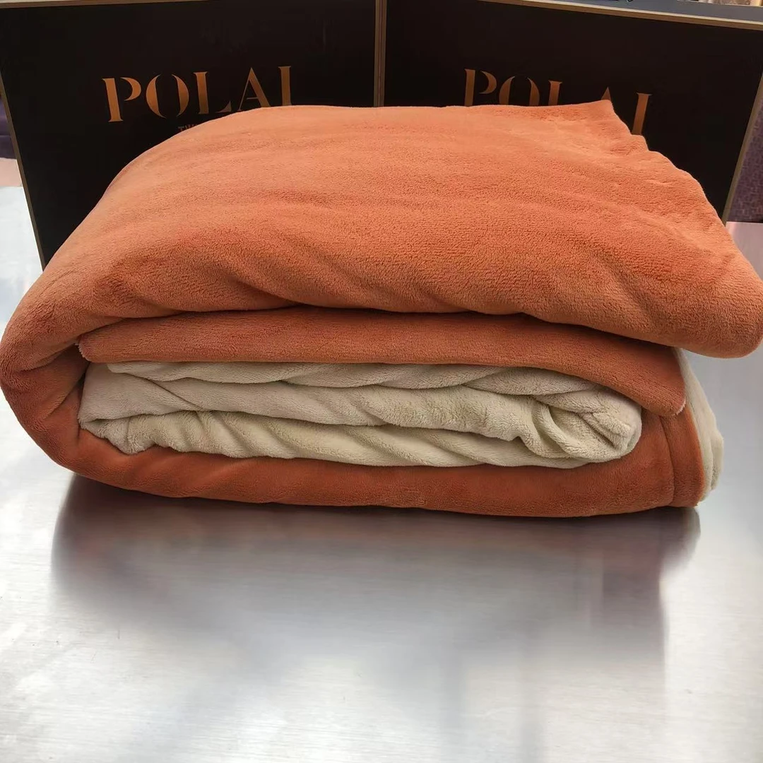 加厚保暖牛奶绒四件套轻柔纯色双拼撞色秋冬保暖床单被套床上用品