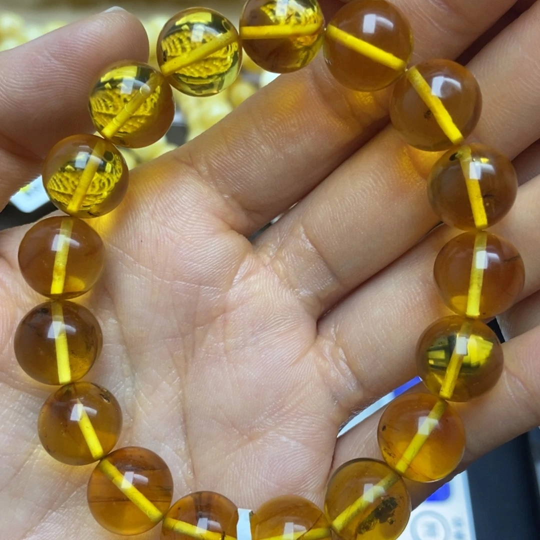 蜜蜡9K金镶嵌珠宝奇石