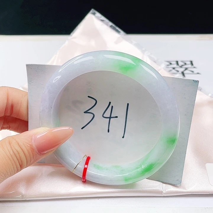 未镶嵌手镯翡翠57+正圈