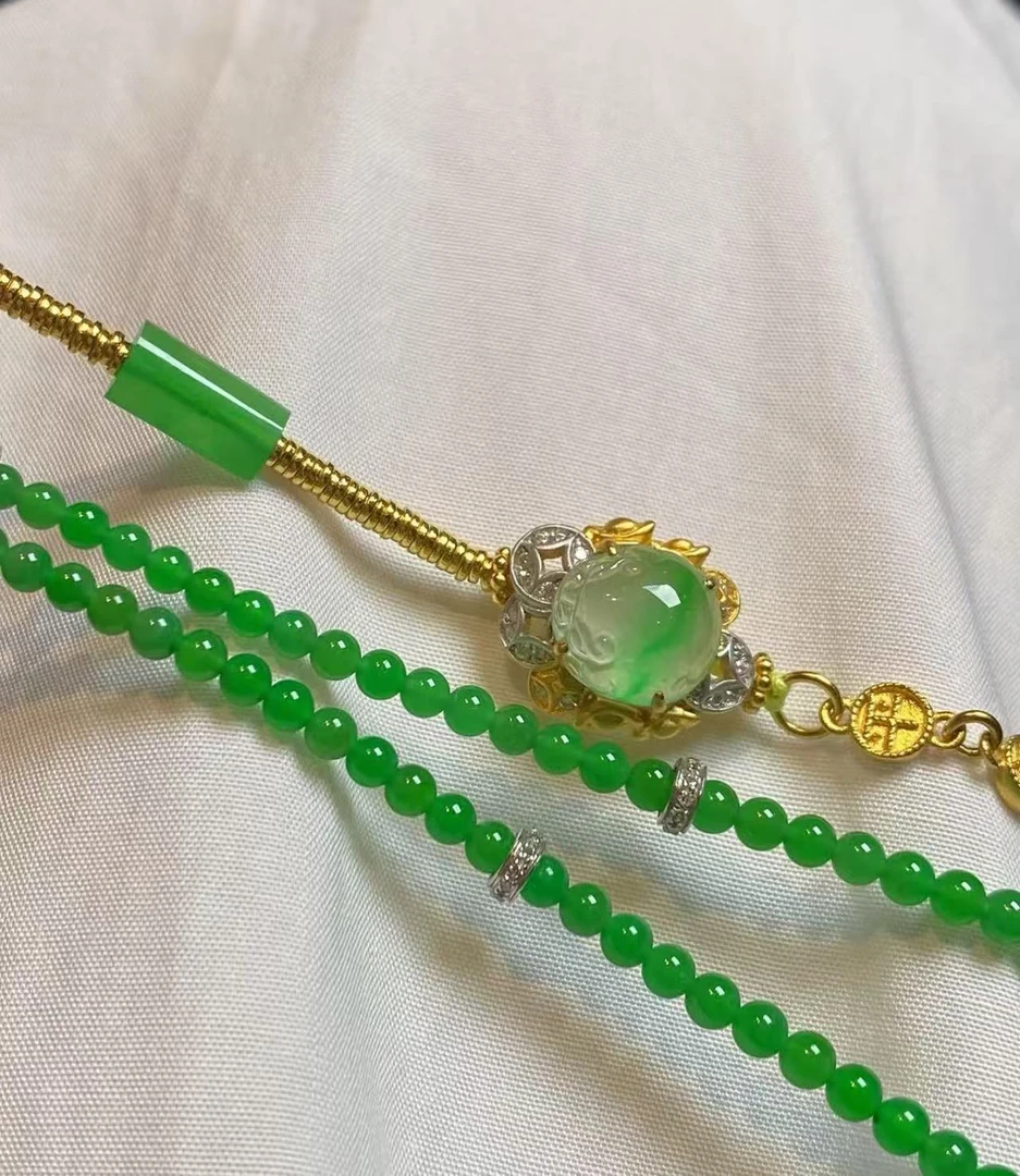 天然缅甸A货翡翠散珠工厂 定制链接（勿拍）