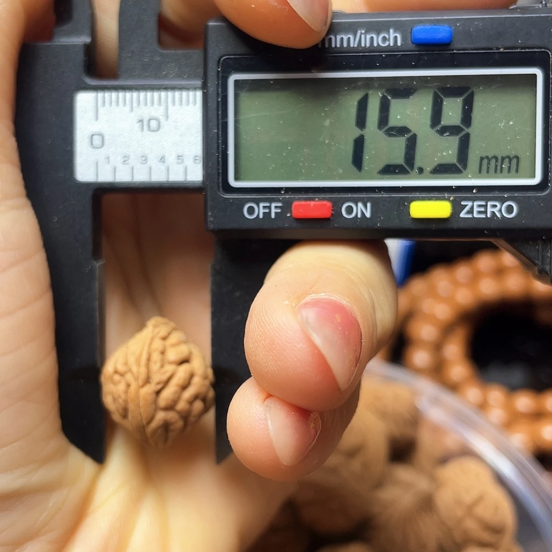D***i桃核把件豹子头散子15尺寸28颗带三通