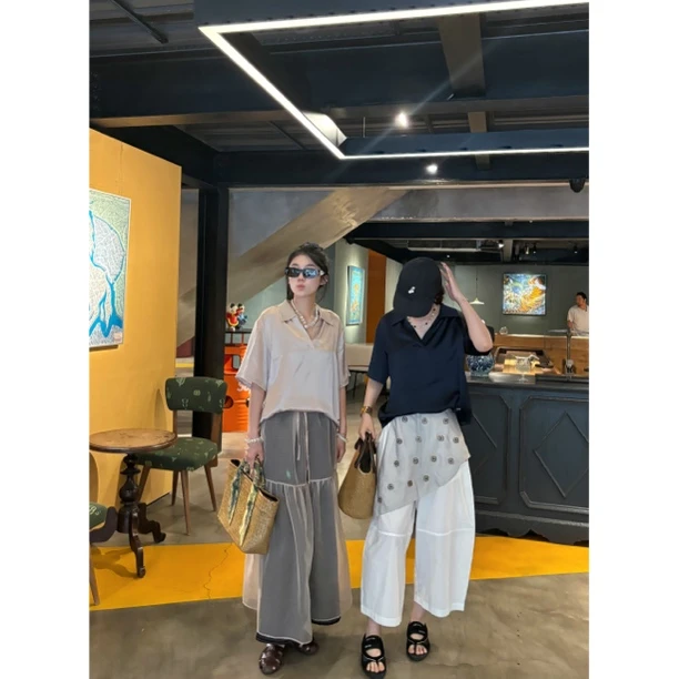 Nannanzhuo 复古宽松V领上衣