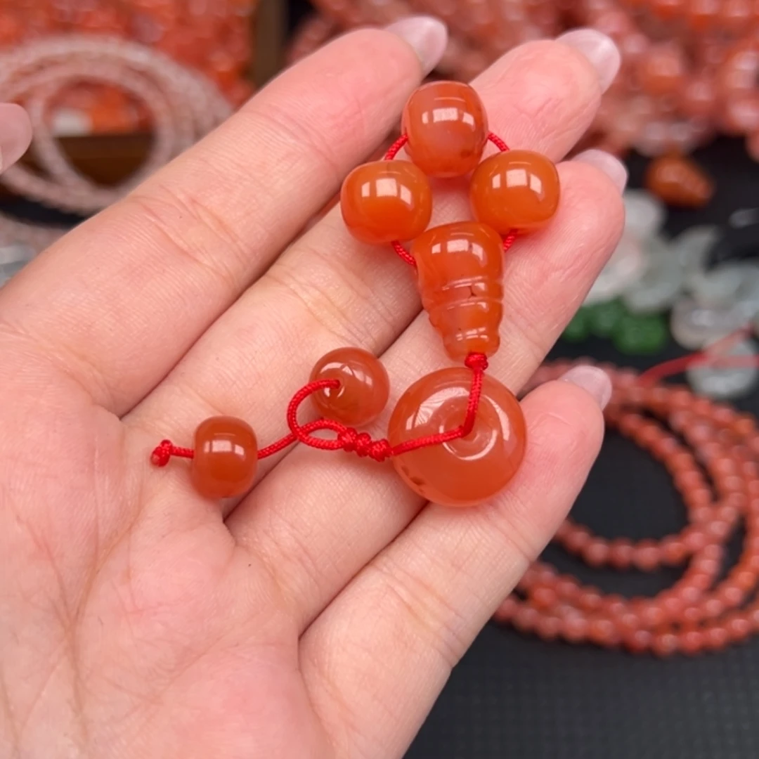 南红玛瑙未镶嵌吊坠(不含链)