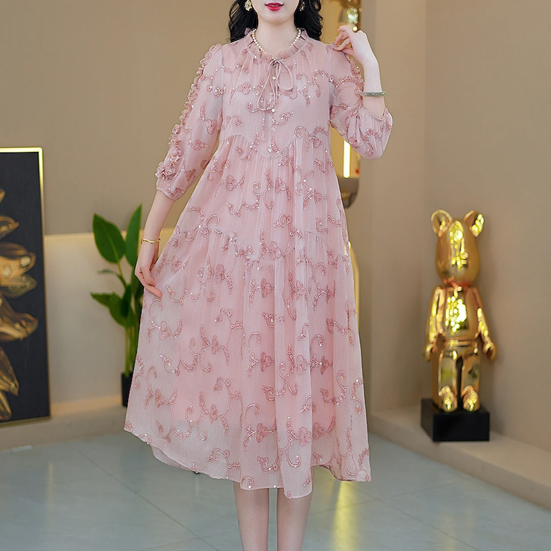 夏季新款优雅气质中长款女装连衣裙【207#】