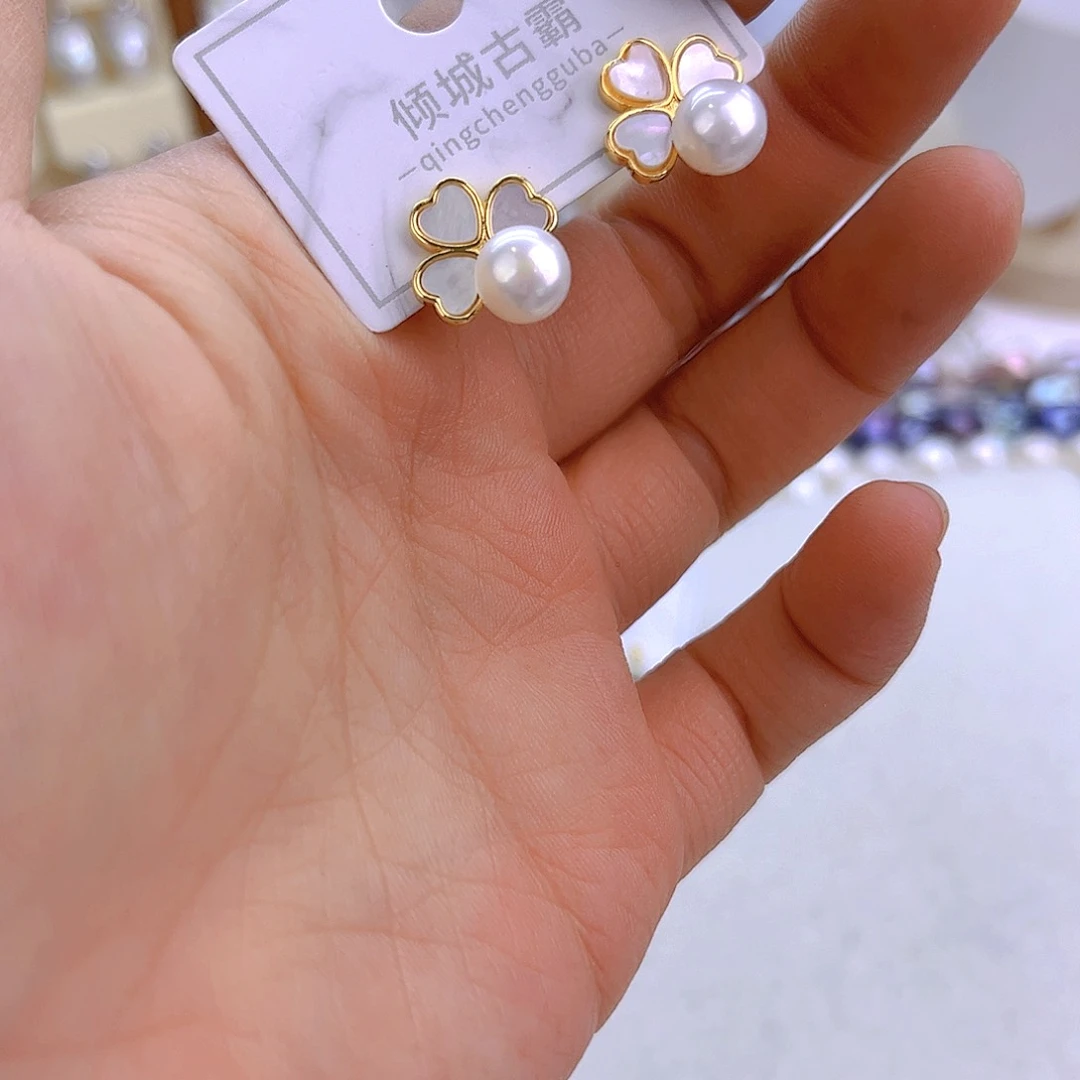 银S925镶嵌淡水珍珠882