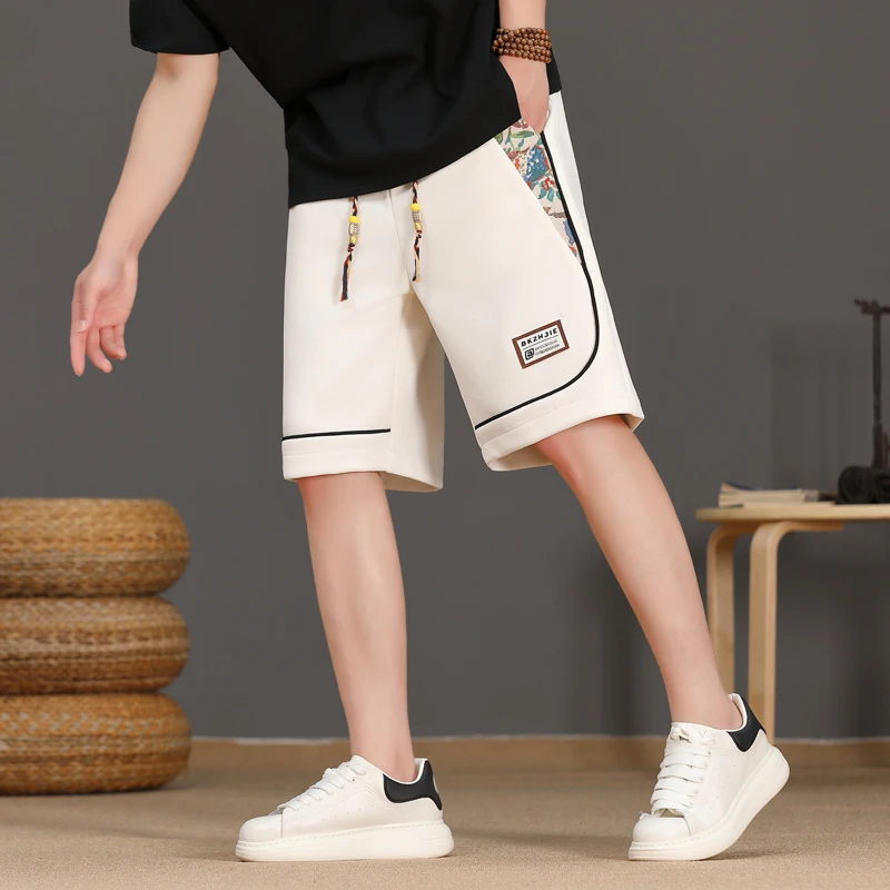 中裤夏季短裤休闲港风宽松男短裤时尚潮流休闲裤大码百搭