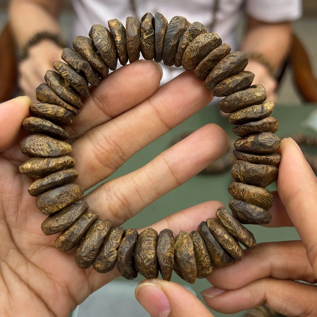 手串沉香透顶绿沉水浮包壳卡1.7/38g