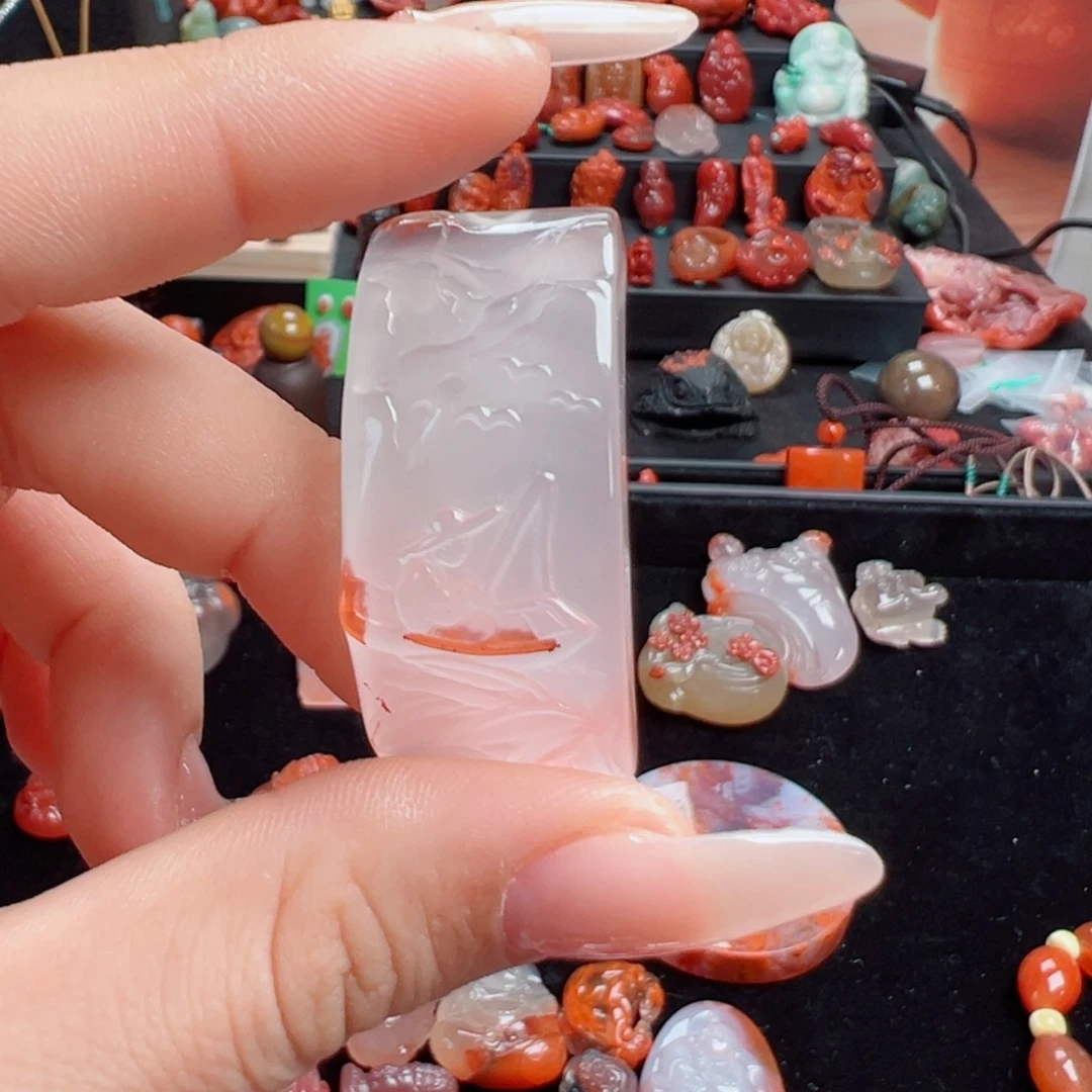 南红玛瑙未镶嵌手牌手牌（定向维实）