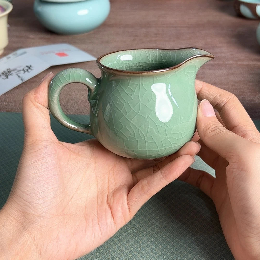 龙泉云间青瓷小米茶器